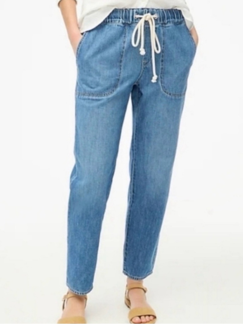 J. Crew Drawstring Jeans